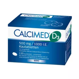CALCIMED D3 500 mg/1000 I.U. Çiğneme Tableti, 120 Kapsül