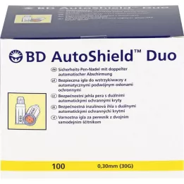 BD AUTOSHIELD Duo emniyetli kalem iğneleri 5 mm, 100 adet