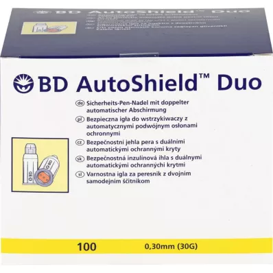 BD AUTOSHIELD Duo emniyetli kalem iğneleri 5 mm, 100 adet