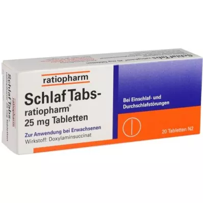 SCHLAF TABS-ratiopharm 25 mg tablet, 20 adet