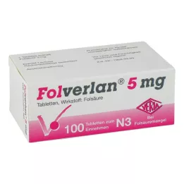 FOLVERLAN 5 mg tablet, 100 adet