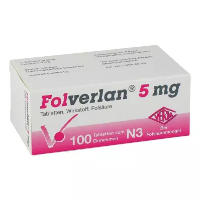 Folverlan 5 mg tablet, 100 adet