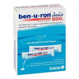 Ben-U-Ron direkt 500 mg granül çilek/vanilya, 10 adet