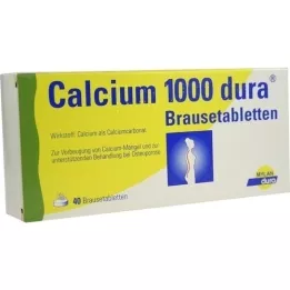 CALCIUM 1000 dura efervesan tablet, 40 adet