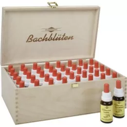 Ahşap kutu içinde orijinal BACHBLüTEN Murnau damla seti, 38X20 ml