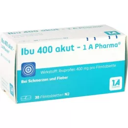 IBU 400 akut-1A Pharma film kaplı tabletler, 30 adet