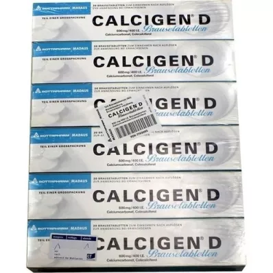 CALCIGEN D 600 mg/400 I.U. Efervesan Tabletler, 120 Kapsül
