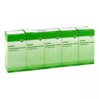 Acoin Lidokain Hidroklorür 40 mg/ml solüsyon, 5X50 ml