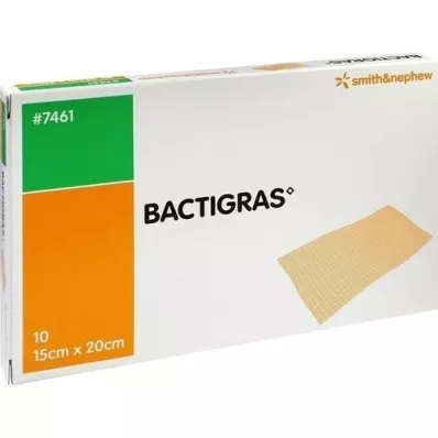 BACTIGRAS Antiseptik parafin gazlı bez 15x20 cm, 10 adet