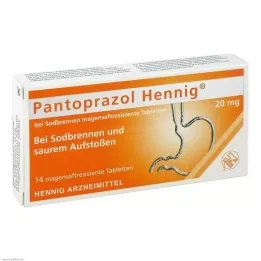 Pantoprazole Hennig b.Mide ekşimesi 20 mg mideye dayanıklı tablet, 14 adet