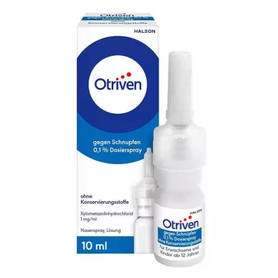OTRIVEN Koruyucu içermeyen %0,1 dozajlı sprey, 10 ml