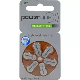 BATTERIEN Hör PowerOne 312, 6 adet