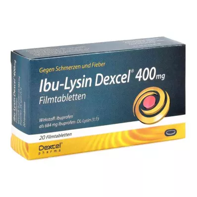 IBU-LYSIN Dexcel 400 mg film kaplı tablet, 20 adet