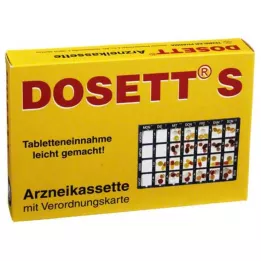 DOSETT S İlaç kaseti mavi, 1 adet