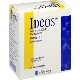 IDEOS 500 mg/400 I.U. Çiğneme Tableti, 90 Kapsül