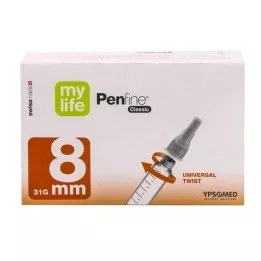 MYLIFE Penfine Classic kanüller 8 mm, 100 adet