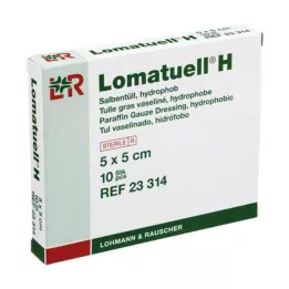 LOMATUELL H Merhem tülü 5x5 cm steril, 10 adet