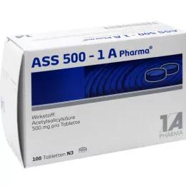 ASS 500-1A İlaç Tabletleri, 100 adet