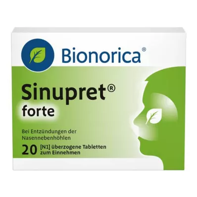 SINUPRET forte kaplı tabletler, 20 adet