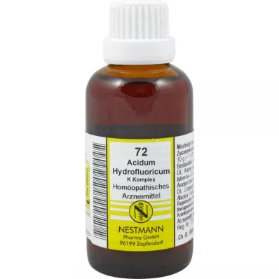 ACIDUM HYDROFLUORICUM K Kompleks No.72 Seyreltme, 50 ml