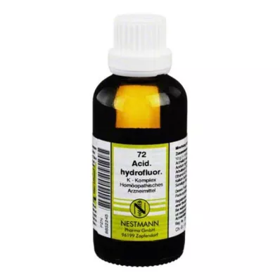 ACIDUM HYDROFLUORICUM K Kompleks No.72 Seyreltme, 50 ml ACIDUM HYDROFLUORICUM K Kompleks No.72 Seyreltme, 50 ml