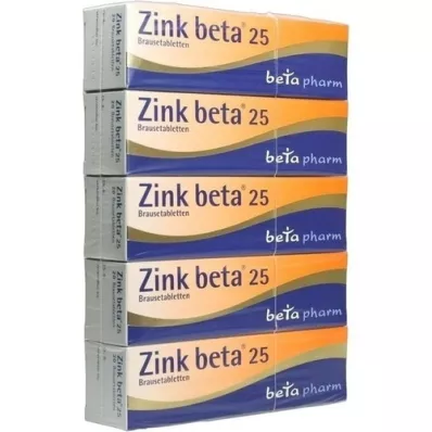 ZINK BETA 25 efervesan tablet, 100 adet