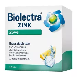 Biolectra çinko efervesan tabletler, 20 adet