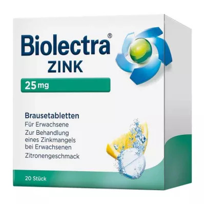 Biolectra çinko efervesan tabletler, 20 adet Biolectra çinko efervesan tabletler, 20 adet