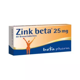 Çinko Beta 25 efervesan tablet, 40 adet