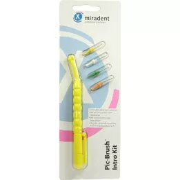 PIC BRUSH Giriş Kiti sarı 1 tutamak + 4 fırça, 1 P