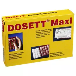 DOSETT Maxi ilaç kaseti kırmızı, 1 adet