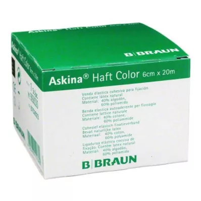 ASKINA Yapışkan bandaj rengi 6 cmx20 m yeşil, 1 adet