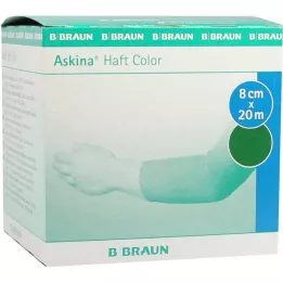 ASKINA Yapışkan bandaj rengi 8 cmx20 m yeşil, 1 adet