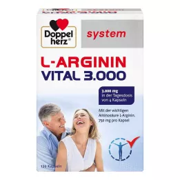 DOPPELHERZ L-Arginin Vital 3.000 Sistem Kapsül, 120 Kapsül