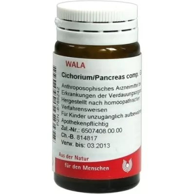 CICHORIUM PANCREAS comp. globules, 20 g