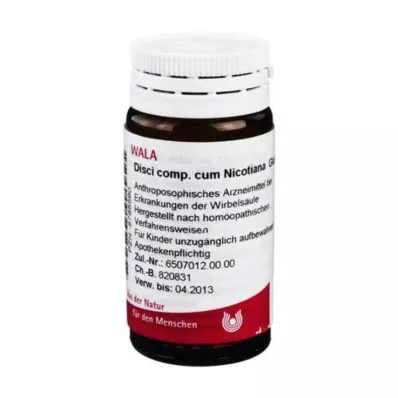 Disk kompozisyonu Cum Nicotiana kürecikleri, 20 g Disk kompozisyonu Cum Nicotiana kürecikleri, 20 g
