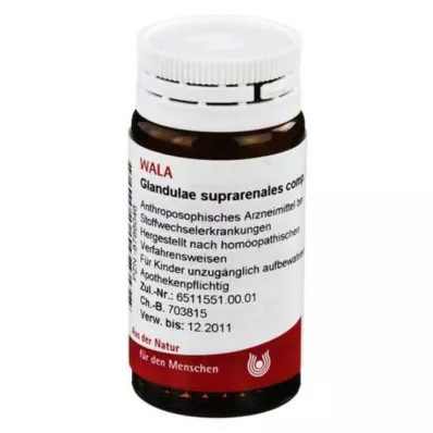 GLANDULAE SUPRARENALES comp. globules, 20 g