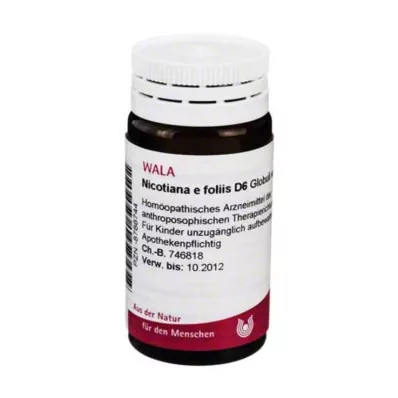 Nicotiana e foliis D 6 kürecik, 20 g Nicotiana e foliis D 6 kürecik, 20 g