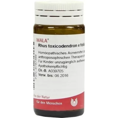 RHUS TOXICODENDRON E foliis D 30 globül, 20 g