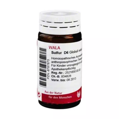 Kükürt D6 kürecikleri, 20 g Kükürt D6 kürecikleri, 20 g