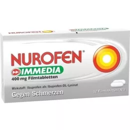 NUROFEN Immedia 400 mg film kaplı tablet, 12 adet