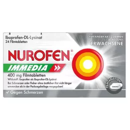 NUROFEN Immedia 400 mg film kaplı tablet, 24 adet
