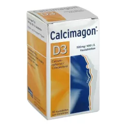 CALCIMAGON D3 Çiğneme Tableti, 30 Kapsül