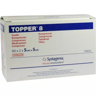 TOPPER 8 Compr.5x5 cm steril, 60X2 adet
