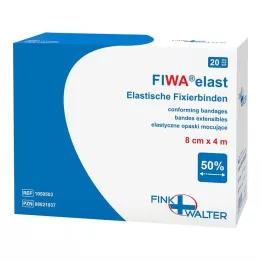 FIXIERBINDE elastik 8 cmx4 m gevşek, 1X20 adet