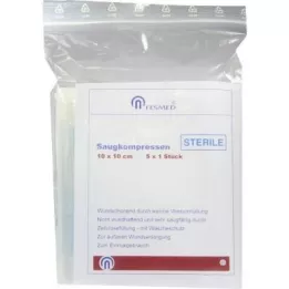 SAUGKOMPRESSEN steril 10x10 cm, 5X1 adet