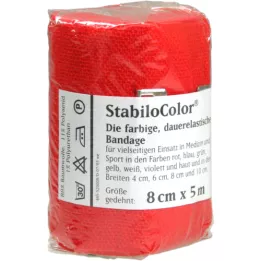 BORT StabiloColor bandaj 8 cm kırmızı, 1 adet