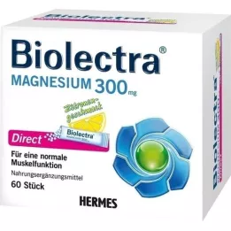 BIOLECTRA Magnezyum 300 mg Direkt Limon Çubukları, 60 adet