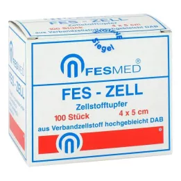 ZELLSTOFFTUPFER FES ZELL 4x5 cm yüksek oranda ağartılmış, 100 adet