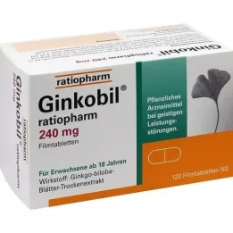GINKOBIL-ratiopharm 240 mg film kaplı tablet, 120 adet